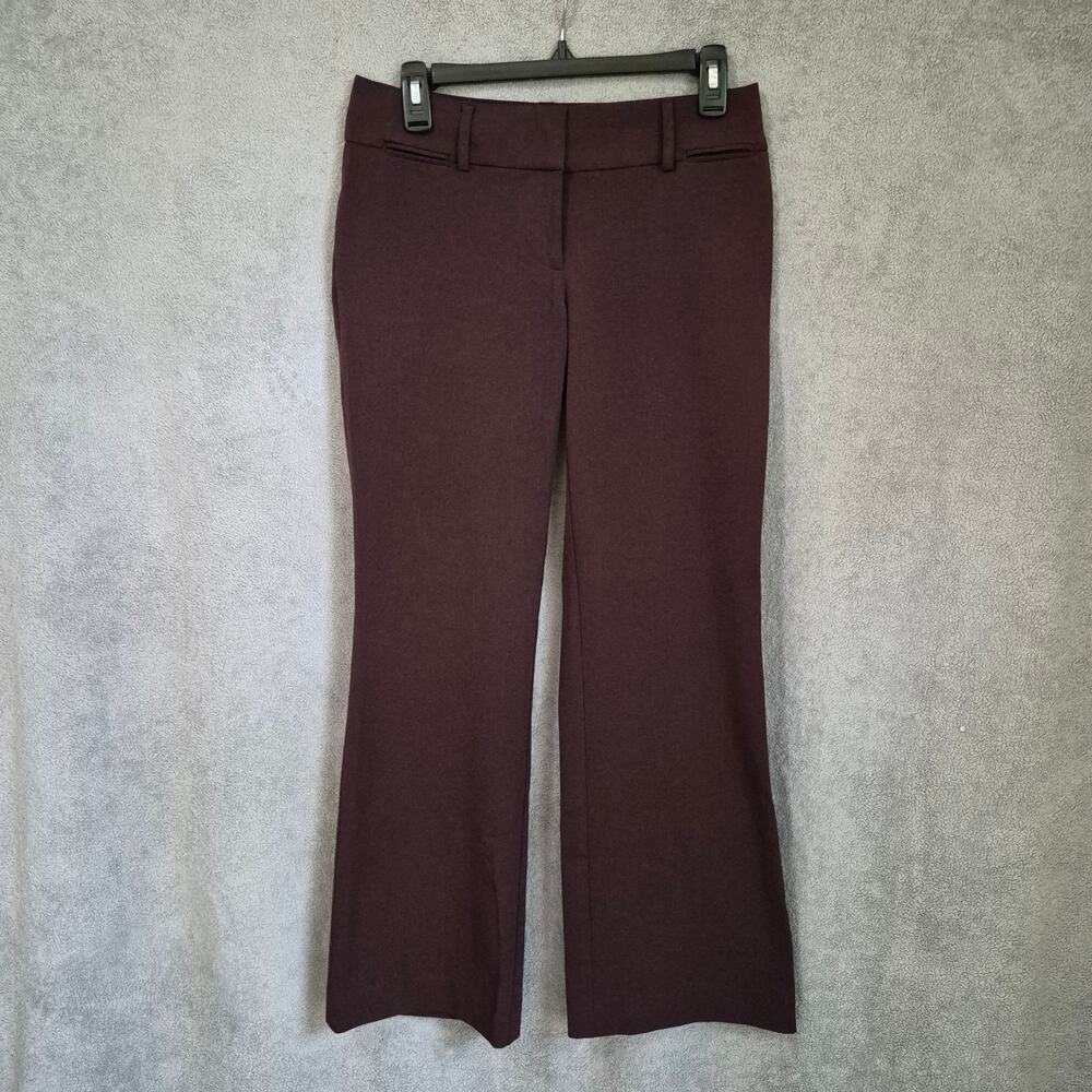 Ann Taylor Loft Burgundy Julie Trouser Pants Size 0